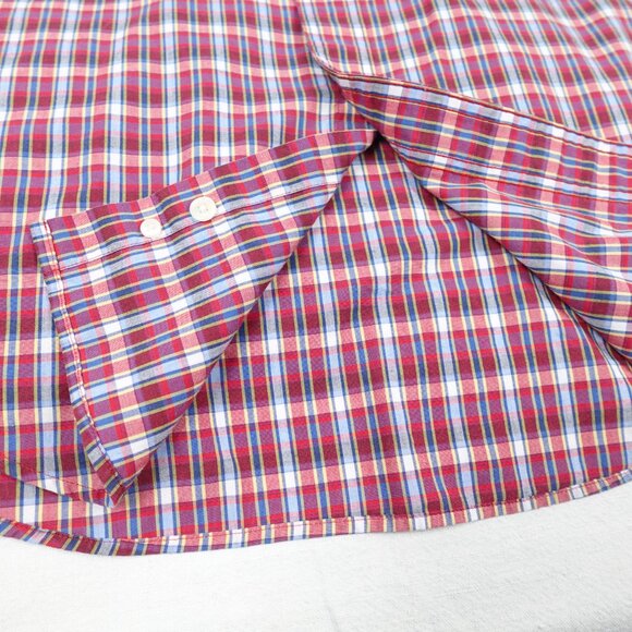 Vintage Chaps Ralph Lauren Short Sleeve Shirt Men's Large Casual Button Down - Picture 8 of 10